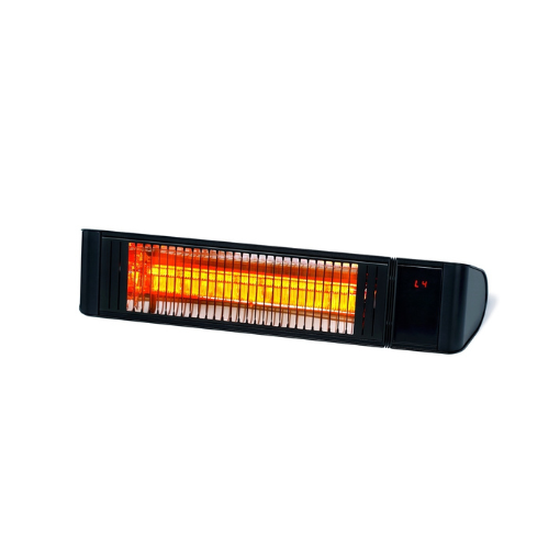 תנור אינפרא אדום כולל שלט | דגם Volcan premium 2000W | לבן / שחור - Image 2